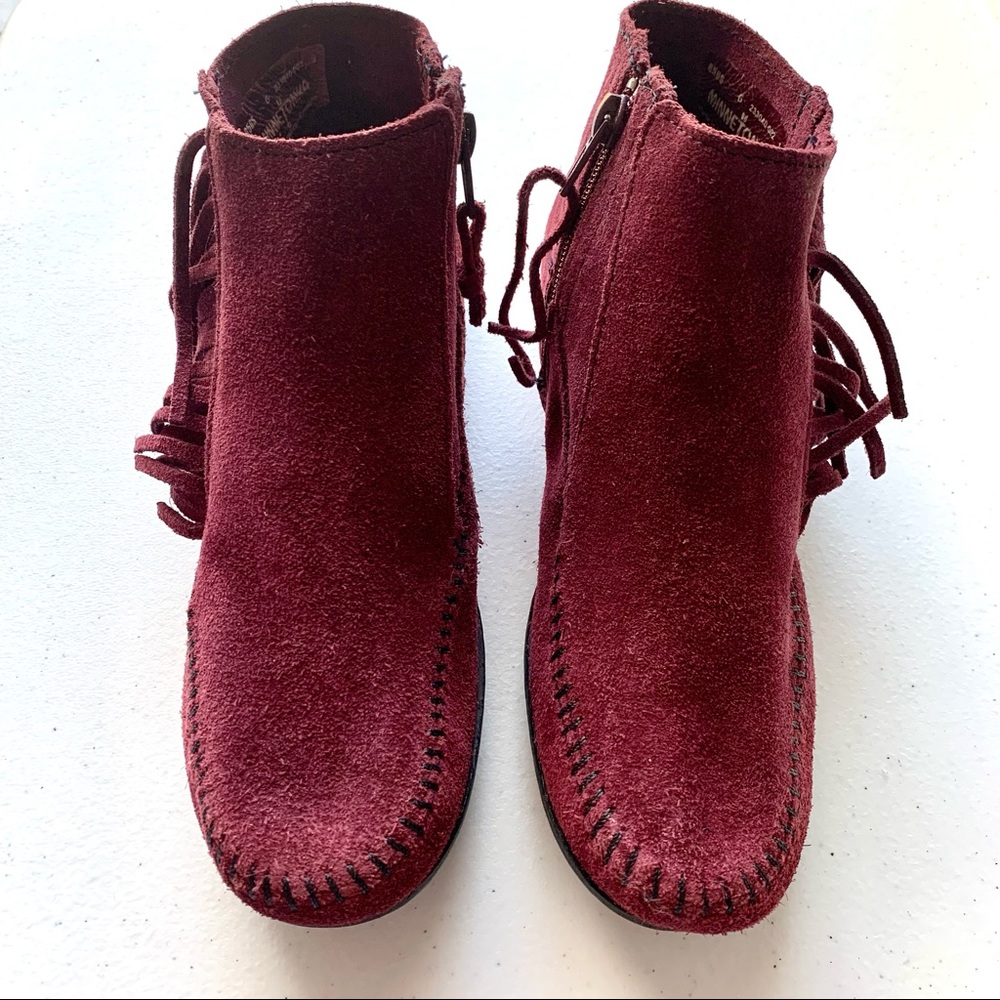 Minnetonka Ankle Boots Suede Size 6